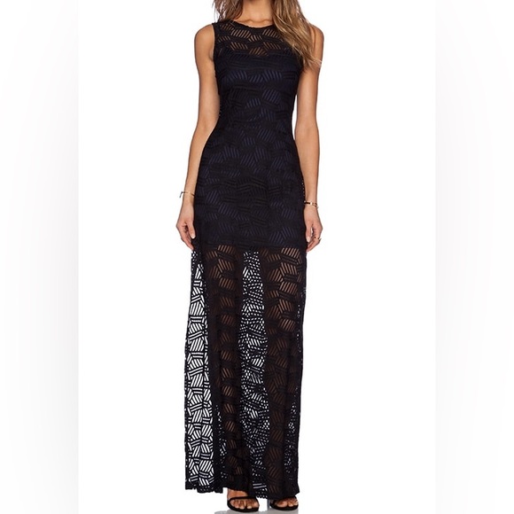 Ava | Lace Overlay Maxi Dress